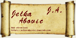 Jelka Abović vizit kartica